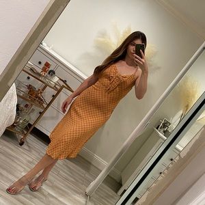 Worn Once - Small Print Midi Dress